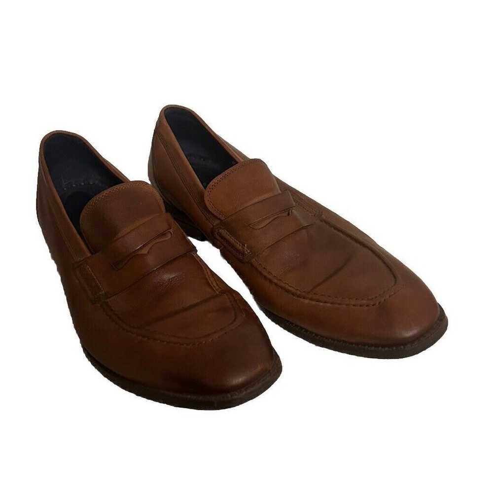 Cole Haan Men's Modern Classic Penny Loafers Size 11.5M Cherry Mahogany Shoes